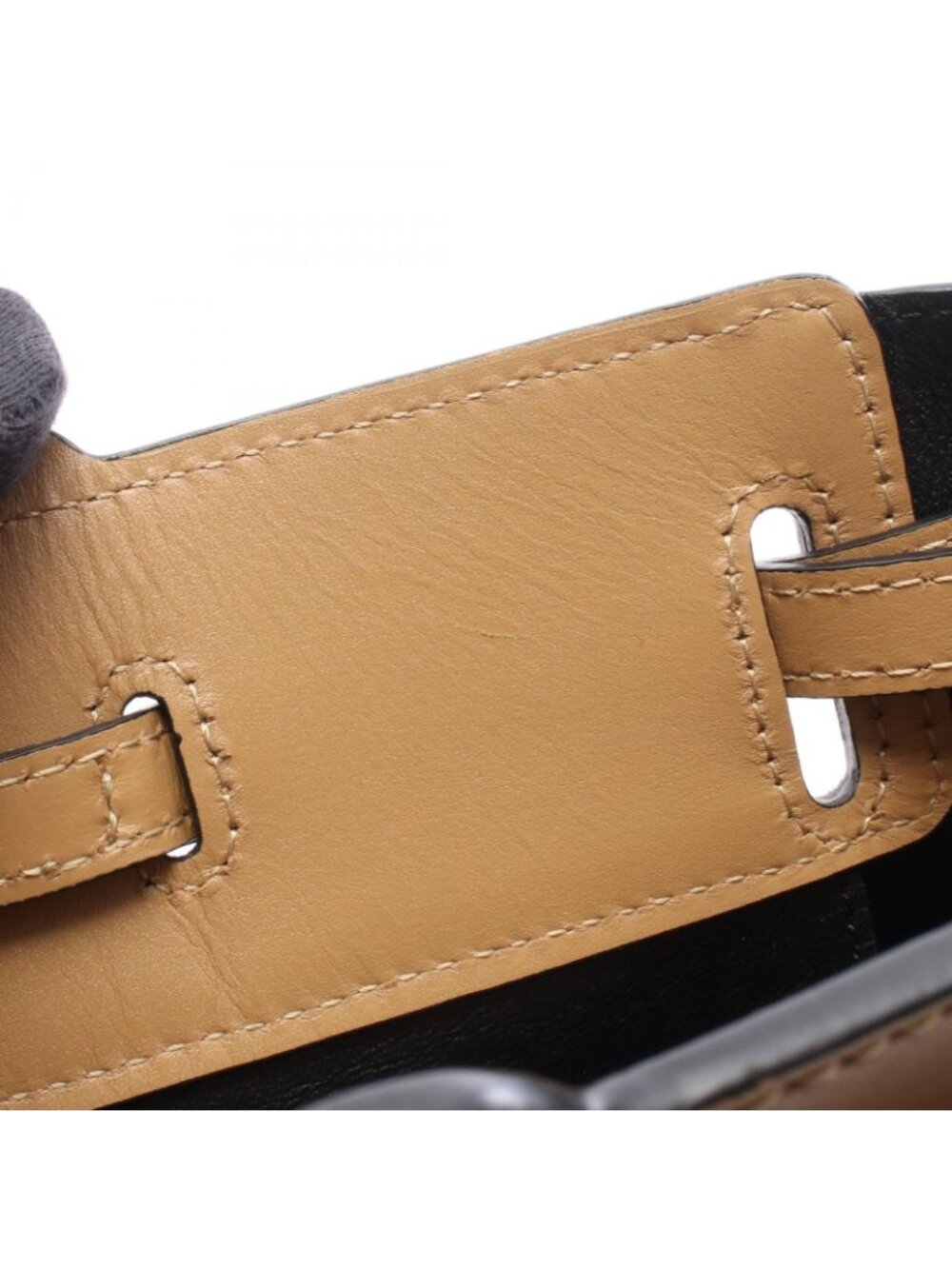 Loewe Lazo Mini Bag Beige Leather - Picture 5 of 7